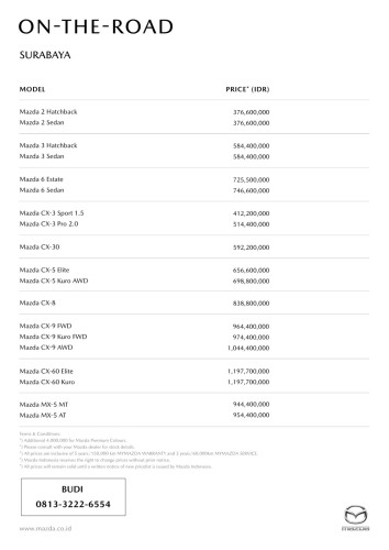 Price List